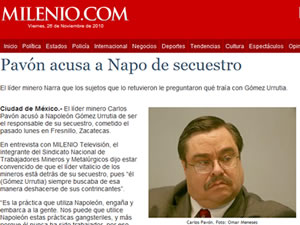 Pav�n contin�a acusando a Napo de secuestro
