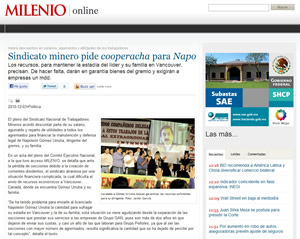 Sindicato minero pide cooperacha para Napo