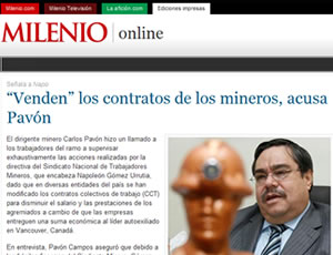 �Venden� los contratos de los mineros, acusa Pav�n